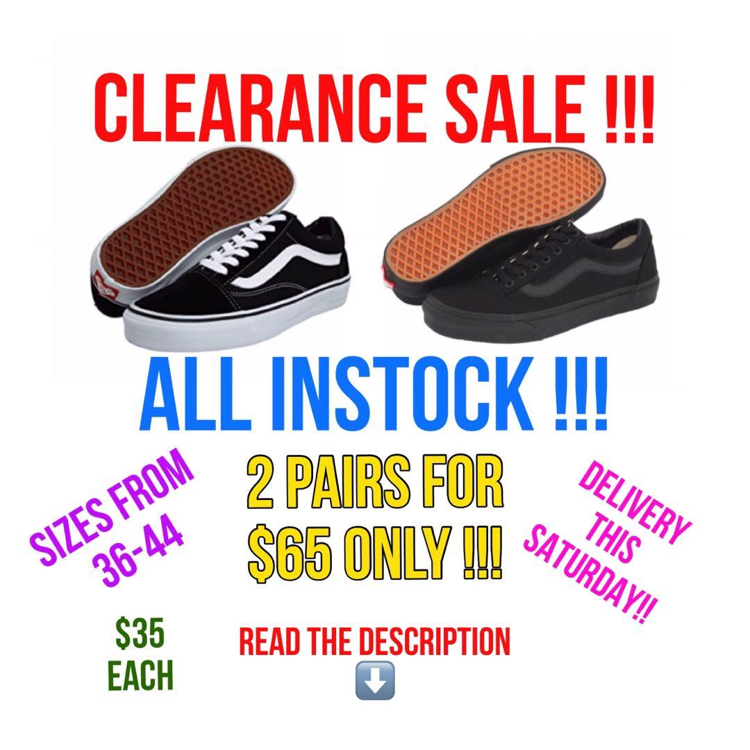 Vans clearance sale !, Women's Fashion 