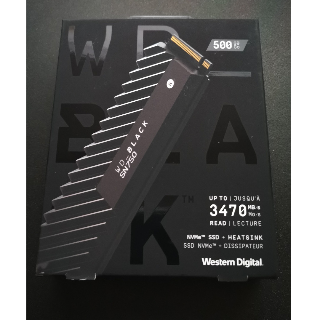 Wd Black Sn750 500gb Nvme Internal Gaming Ssd With Heatsink Gen3 Pcie M 2 2280 3d Nand Electronics Computer Parts Accessories On Carousell