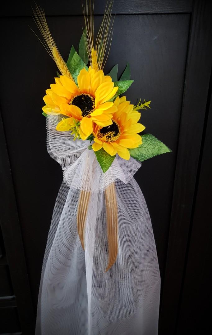 Wedding Church Pew Flowers Artificial Flowers Wedding Aisle