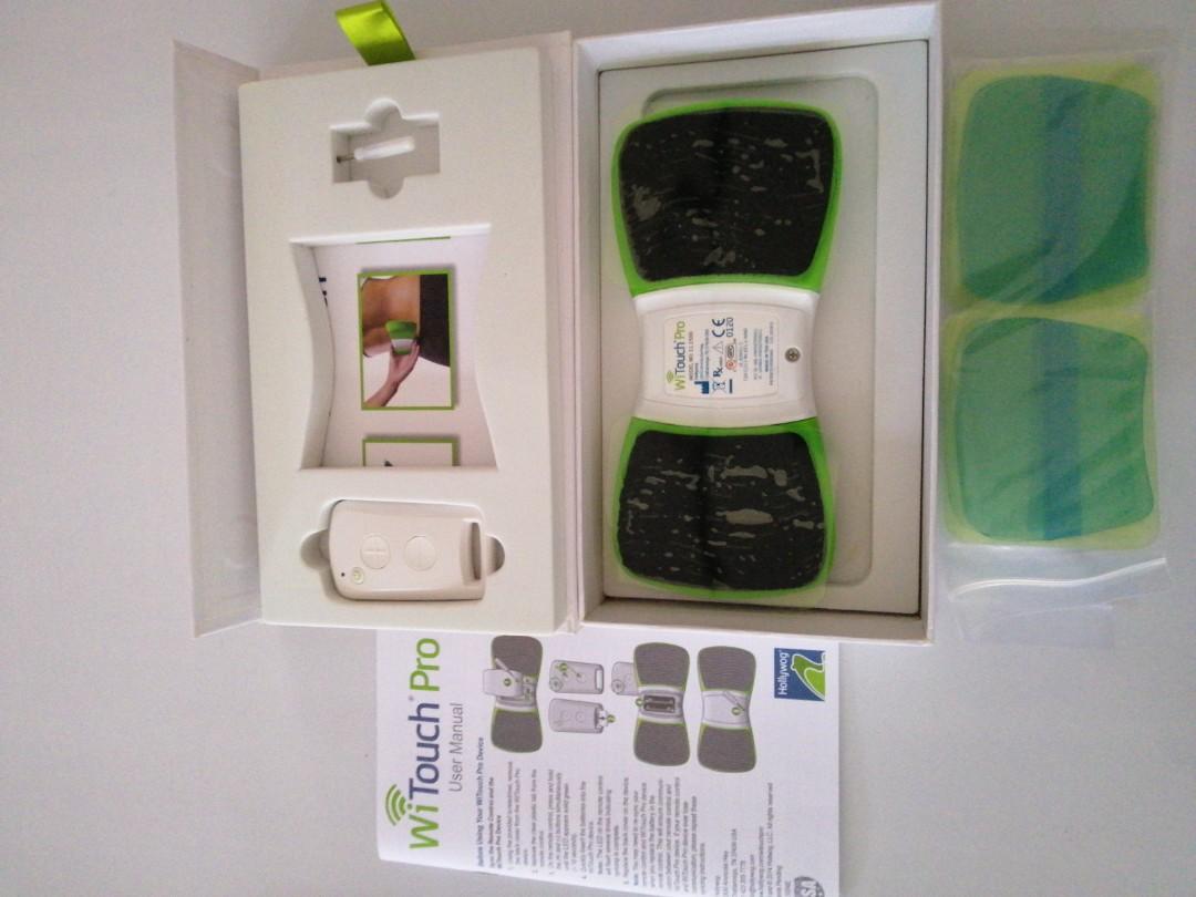 WiTouch (Category: Body Care) located in Singapore. Submitted by mic_family (Listing ID 241827573, Image 3). Description: Hardly use. Not more than 5 times. To apply on ur back for back ache/pain. 4 Replaceable gel pads goes with it. Bought $238 from Clariancy..
