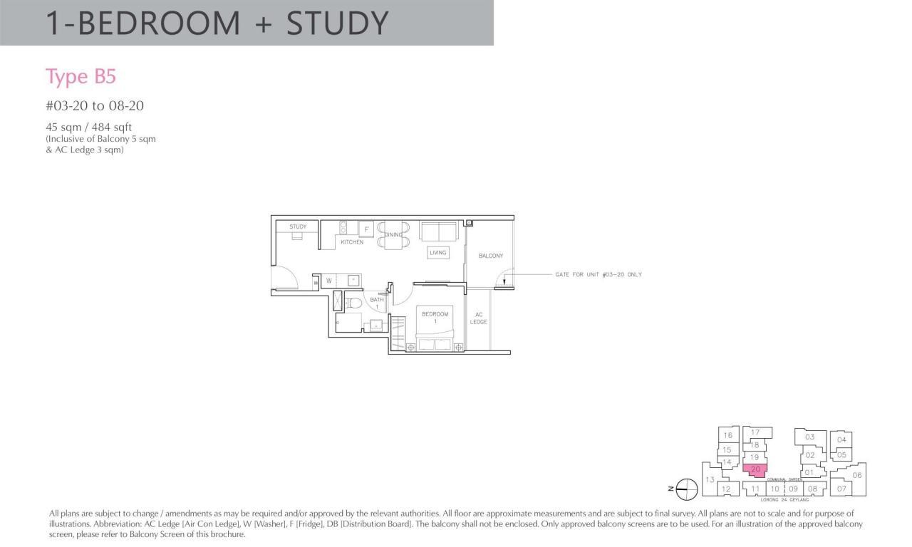 1-Bedroom + Study63226191789441114