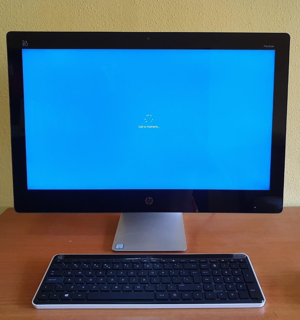 23 Inch All In One Hp Touchscreen Desktop Electronics Computers Desktops On Carousell