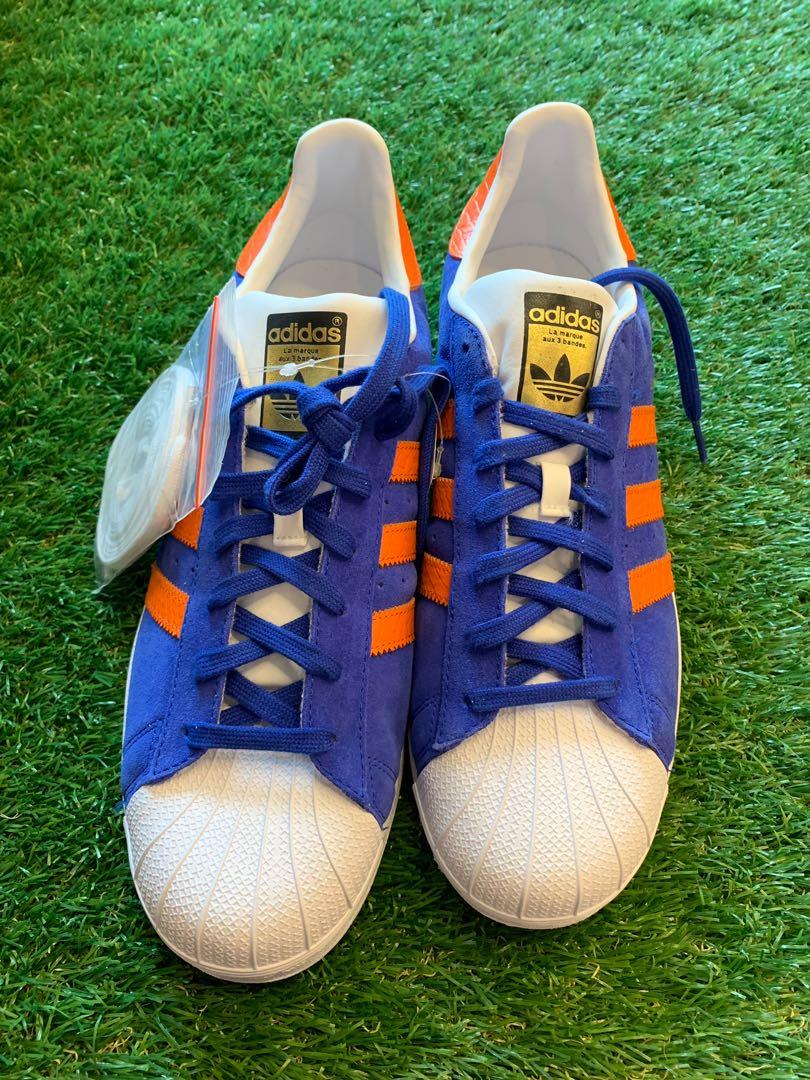 Adidas East River Rivalry Trainers in Blue and Orange, Men's Fashion, Footwear, Sneakers Carousell