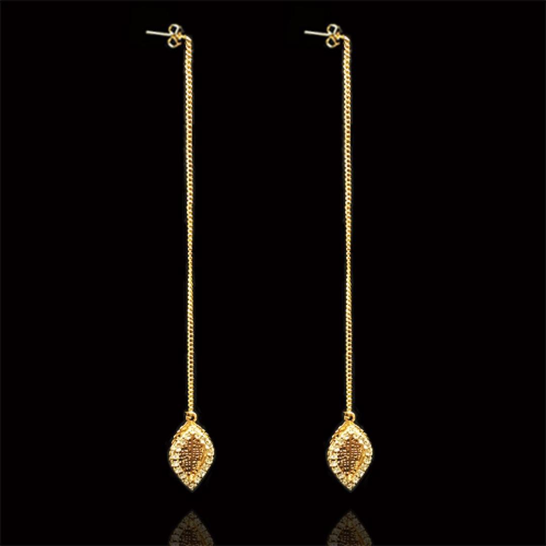 Dangle string earrings hot sale