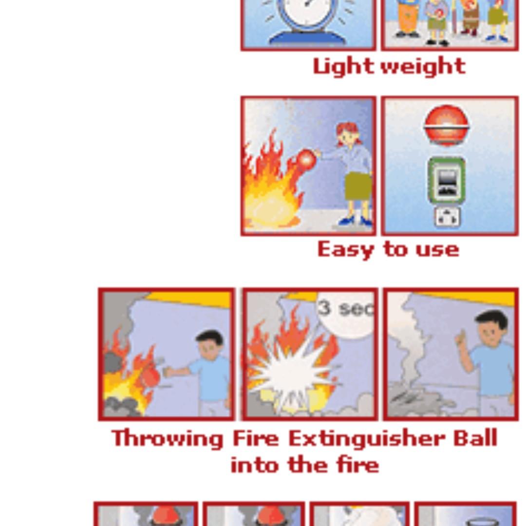 AFO Fire Extinguisher Ball (Category: Everything Else Others) located in Quezon City. Submitted by tap84 (Listing ID 242059247, Image 3). Description: 1. Light weight. Only 1.3kgs. 2. 5 years product life span. 3. Scope of effectivity is 3 cubic meters. AFO is a ball shaped fire extinguisher. Simply thrown into a fire, it will activate within 3-5 seconds and effectively disperse-extinguishing chemicals. When a fire occurs and no one is present, F