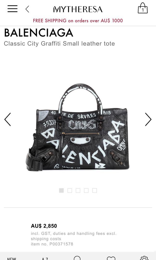 Balenciaga city graffiti new without tags RRP 28450 Women s Fashion Bags Wallets on Carousell