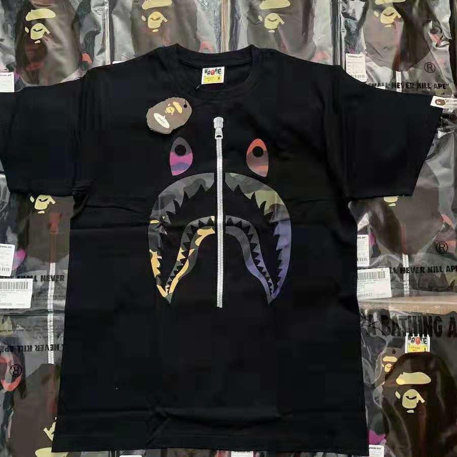 bape mix camo shark