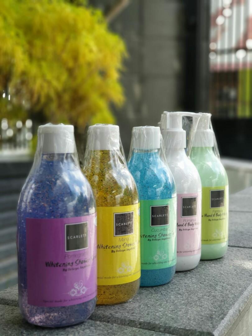 Body Lotion Shower Scrub Scarlett Whitening Kesehatan Kecantikan Kulit Sabun Tubuh Di Carousell