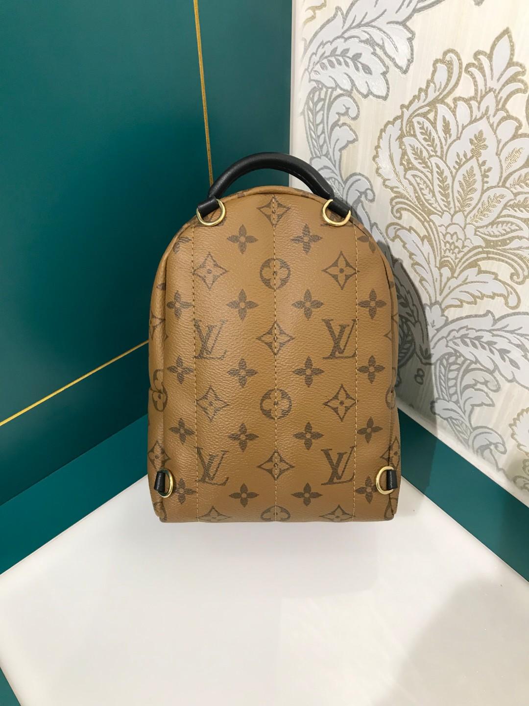 Louis Vuitton Womens Palm Spring Mini Backpack Monogram Brown Cloth  ref.1060335 - Joli Closet