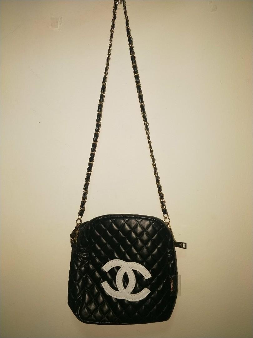 chanel quilted sling bag