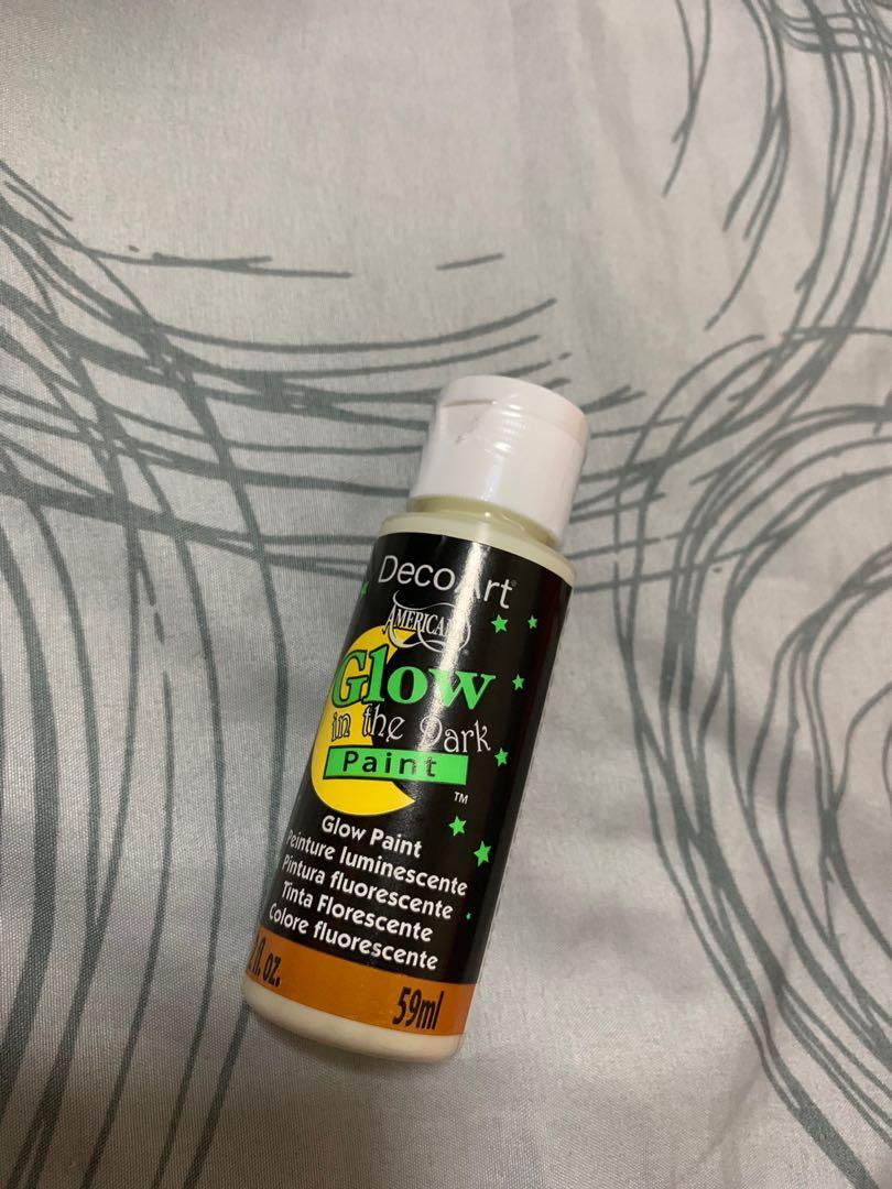 Decoart Glow In The Dark Paint 59ml Design Craft Craft Supplies Tools On Carousell