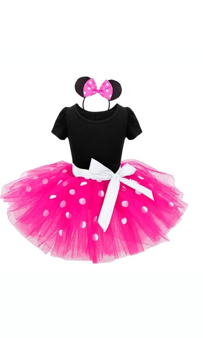 Dress Mickey Mouse Size 2 Tahun Bayi Anak Baju Anak Perempuan 1 Hingga 3 Tahun Di Carousell