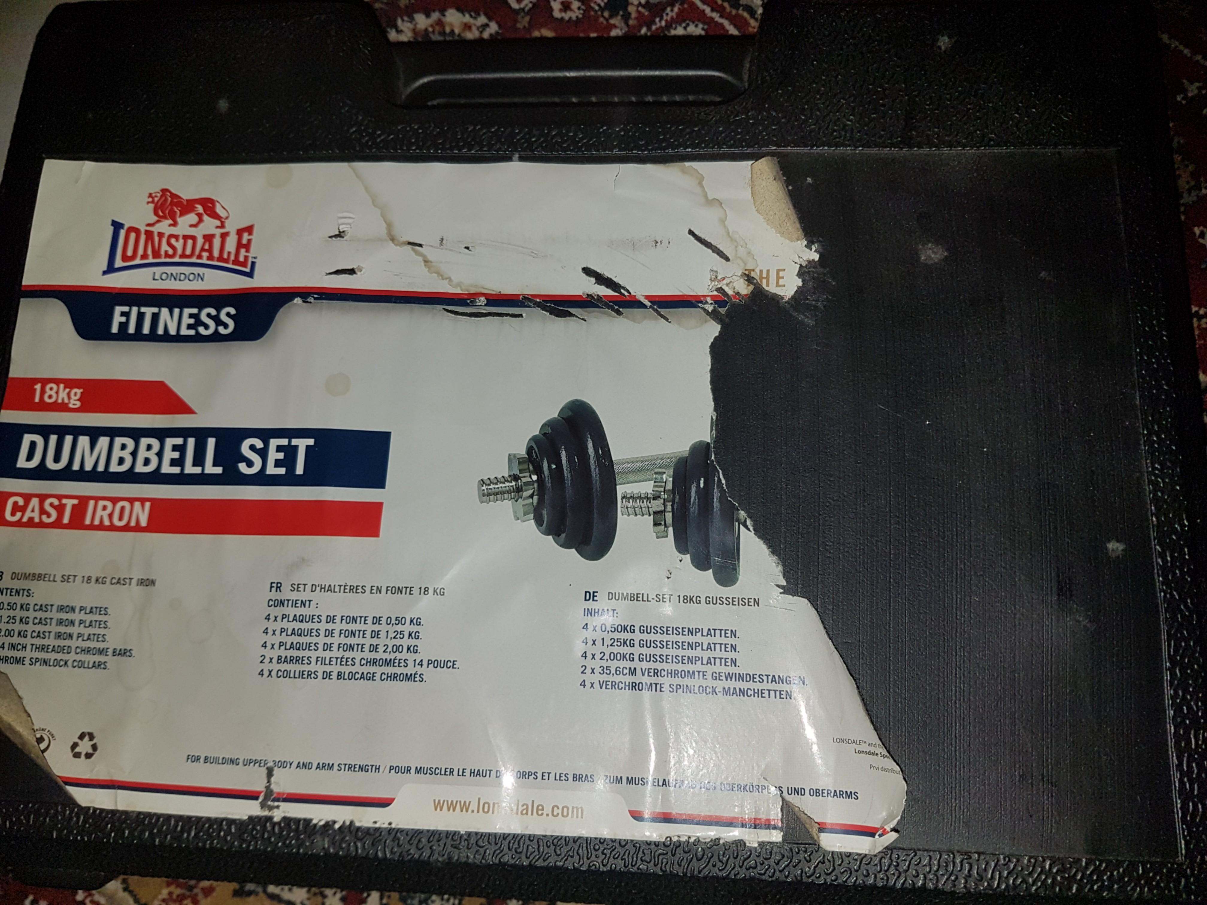 Lonsdale dumbbell set on sale