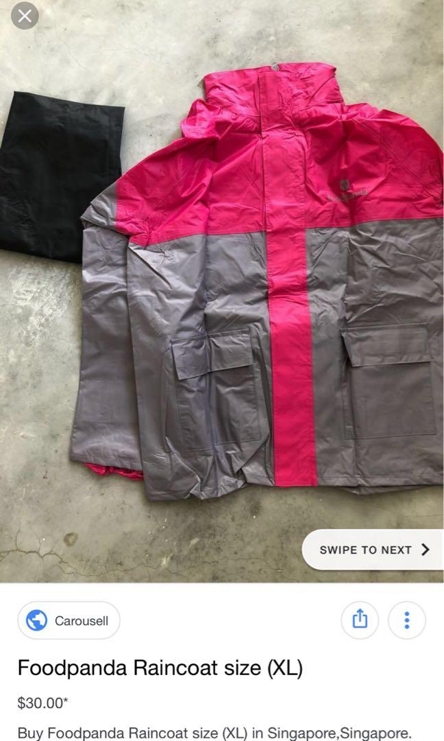 Foodpanda raincoat shirt s size Men s Fashion Tops Sets