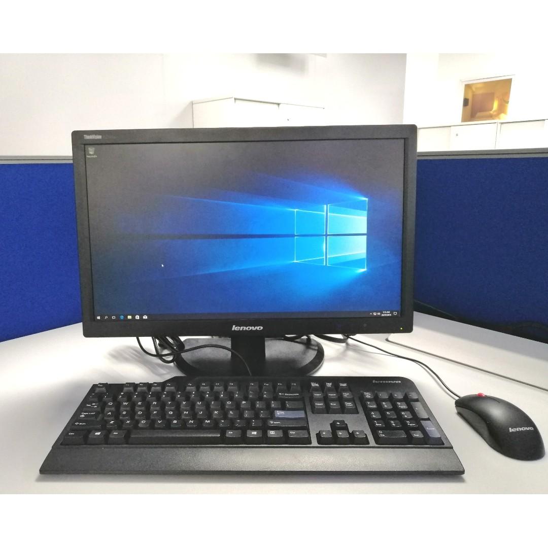 FOR SALE!!! Lenovo Desktop Computer Set Slightly Used (Negotiable