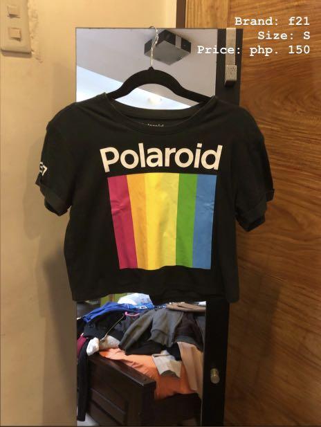 Forever21 Polaroid Cropped Shirt Women S Fashion Clothes Tops