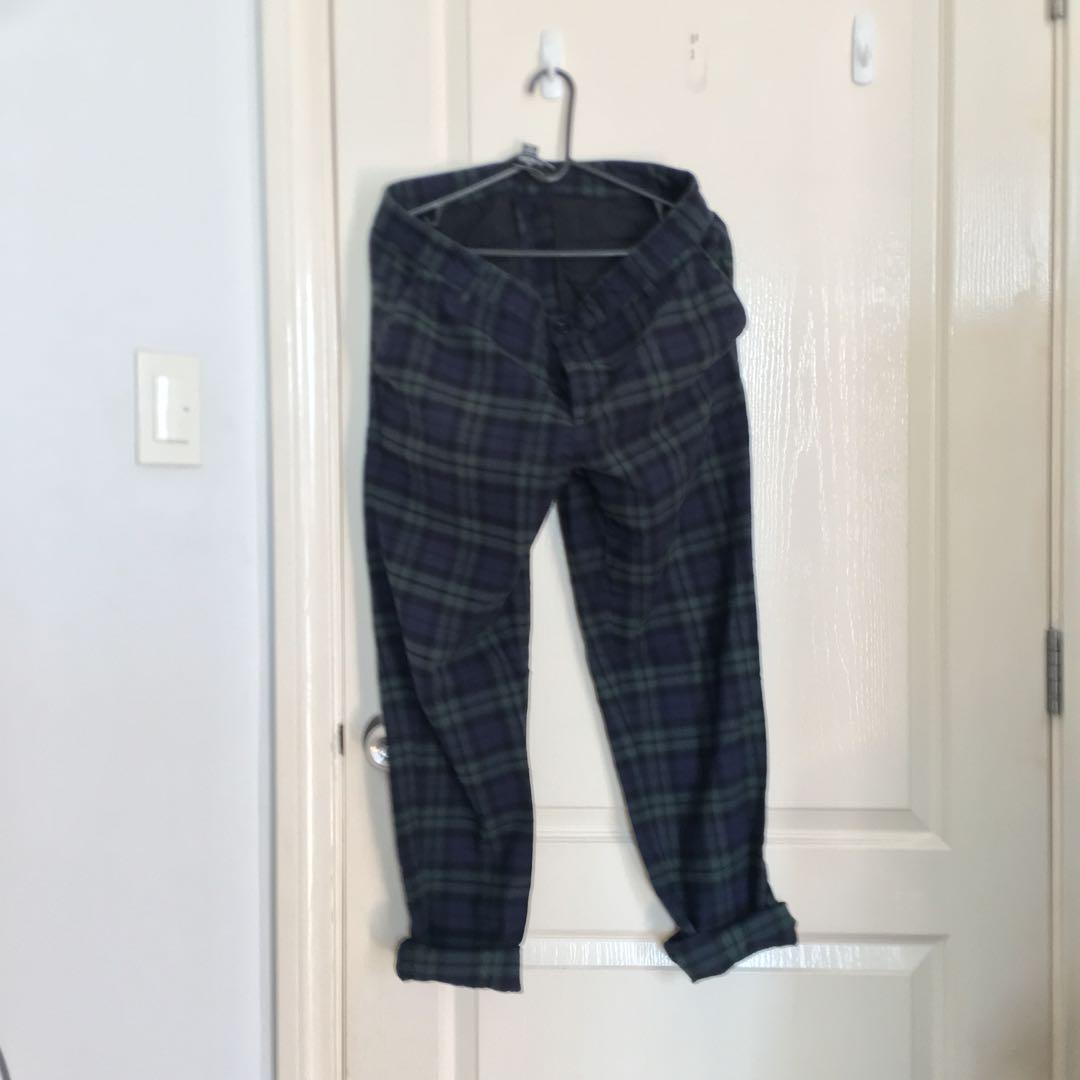 forever 21 men plaid pants