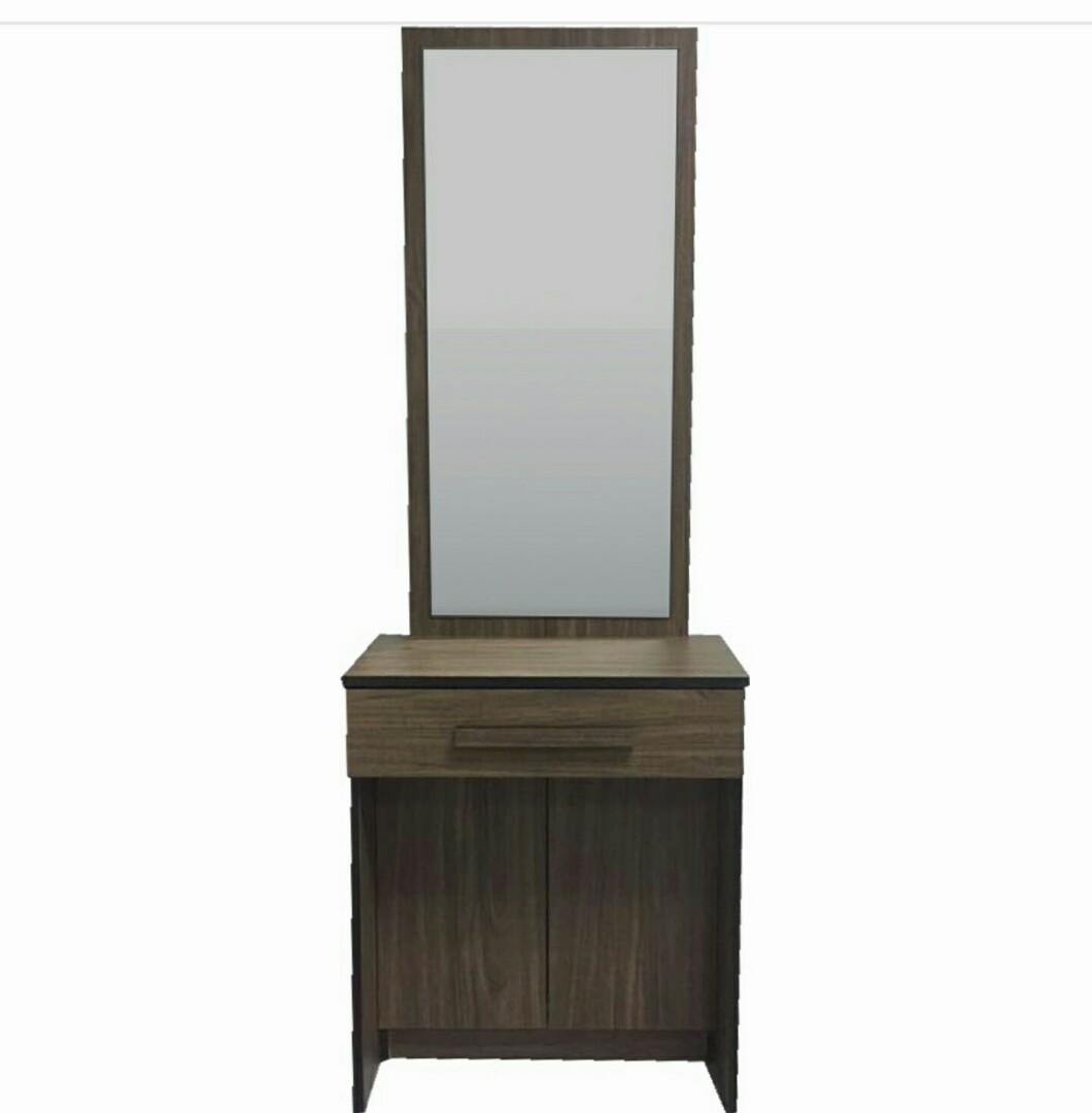 slim mirrored dressing table