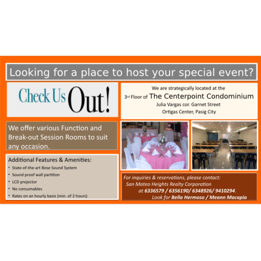 Function Rooms For Seminars Special Events For Rent