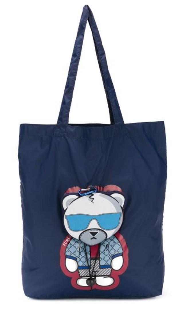 Furla online foldable shopper