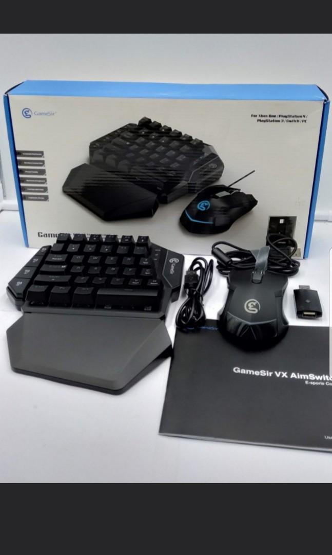  GameSir VX Gaming Keyboard and Mouse for Xbox One/Xbox Series  X/S, PS4, PS3, Nintendo Switch PC, Wireless Game Keypad and Mouse Adapter  for Computer and Consoles : Video Games