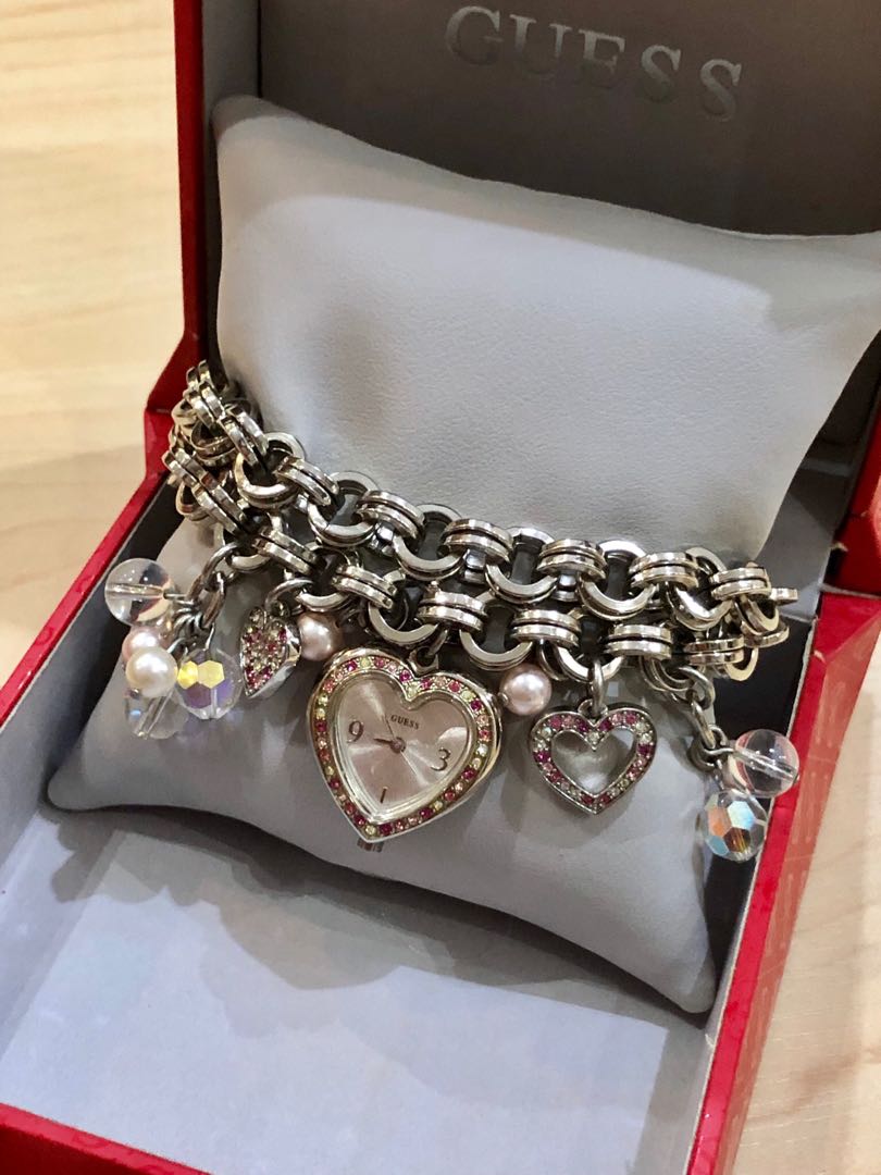 Guess swarovski crystal best sale watch