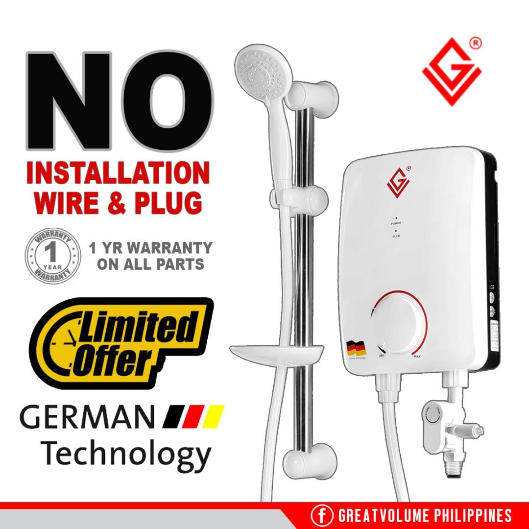 GV SP35 Single Point Shower Water Heater 3.5kw LIMITED OFFER, Furniture & Home Living, Bathroom