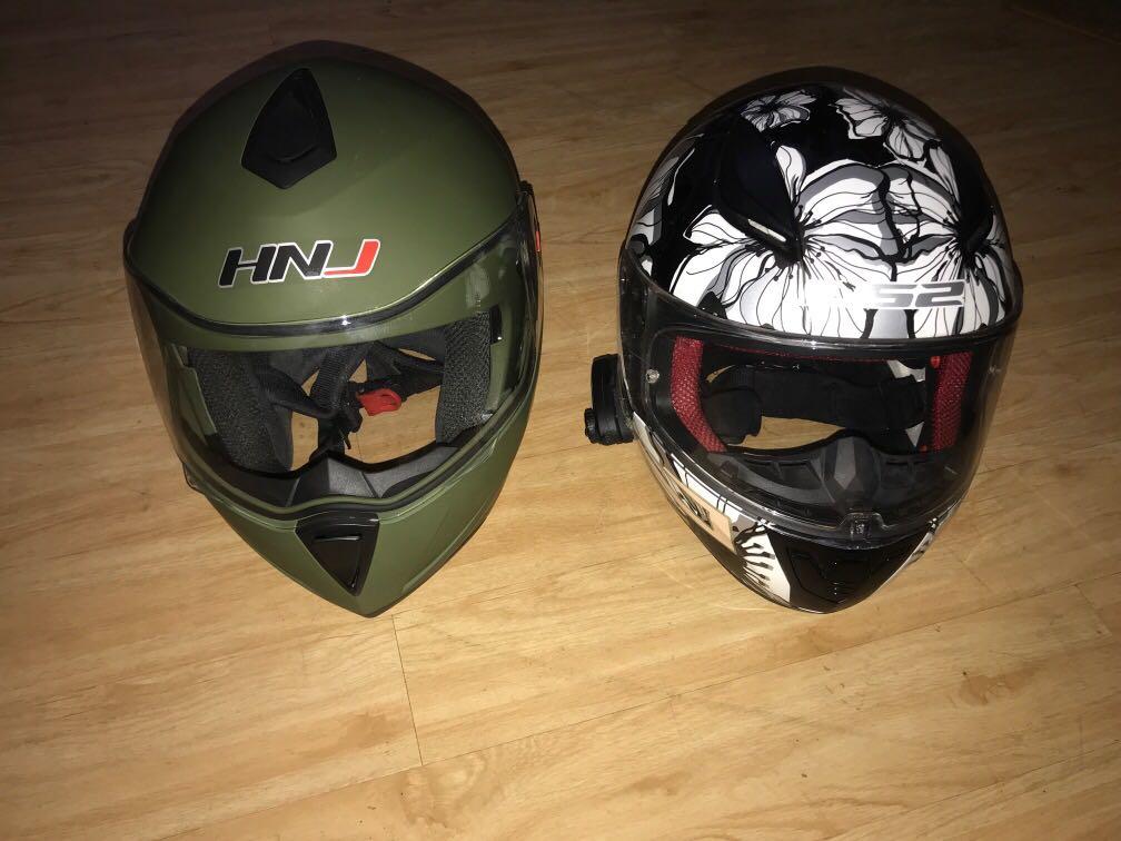 Hnj dual hot sale visor helmet