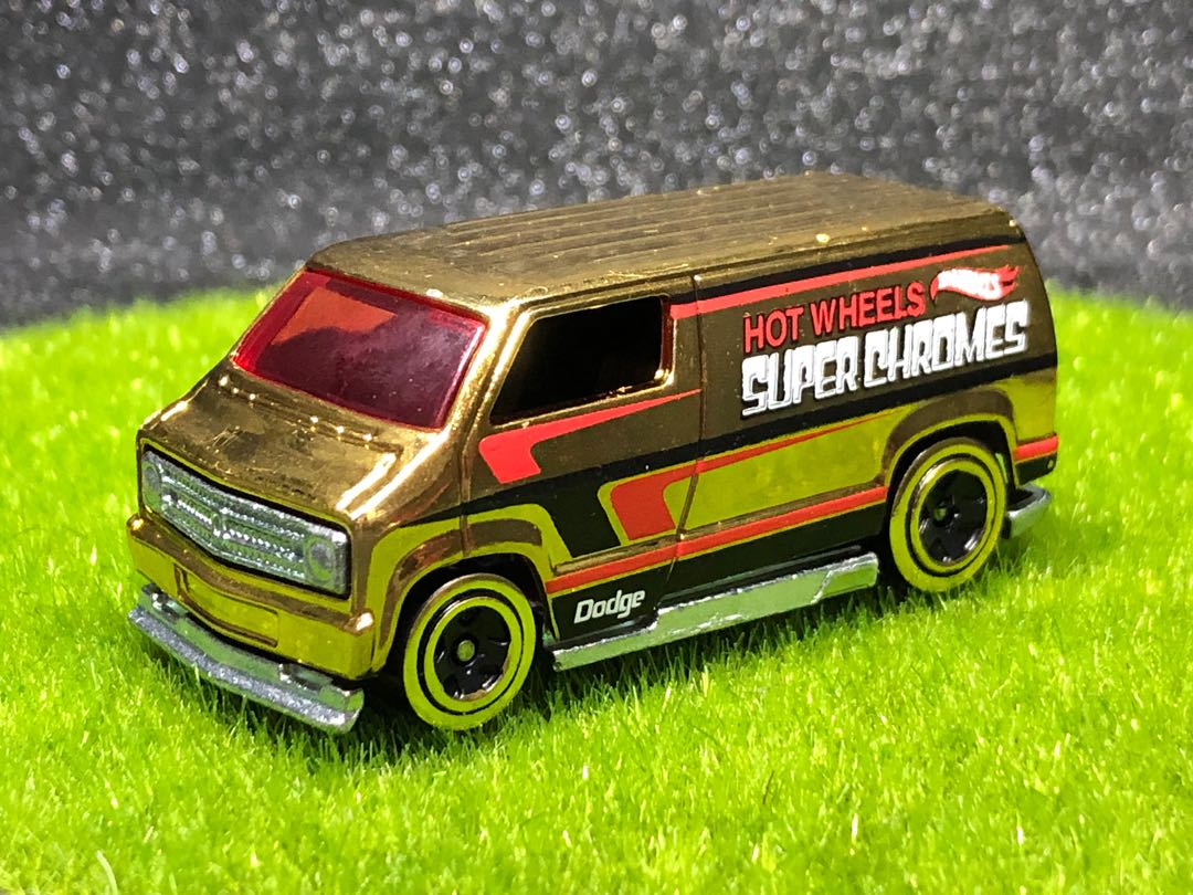 Unspun Hot Wheels Gold Chrome Series Dodge Van Hobbies Toys