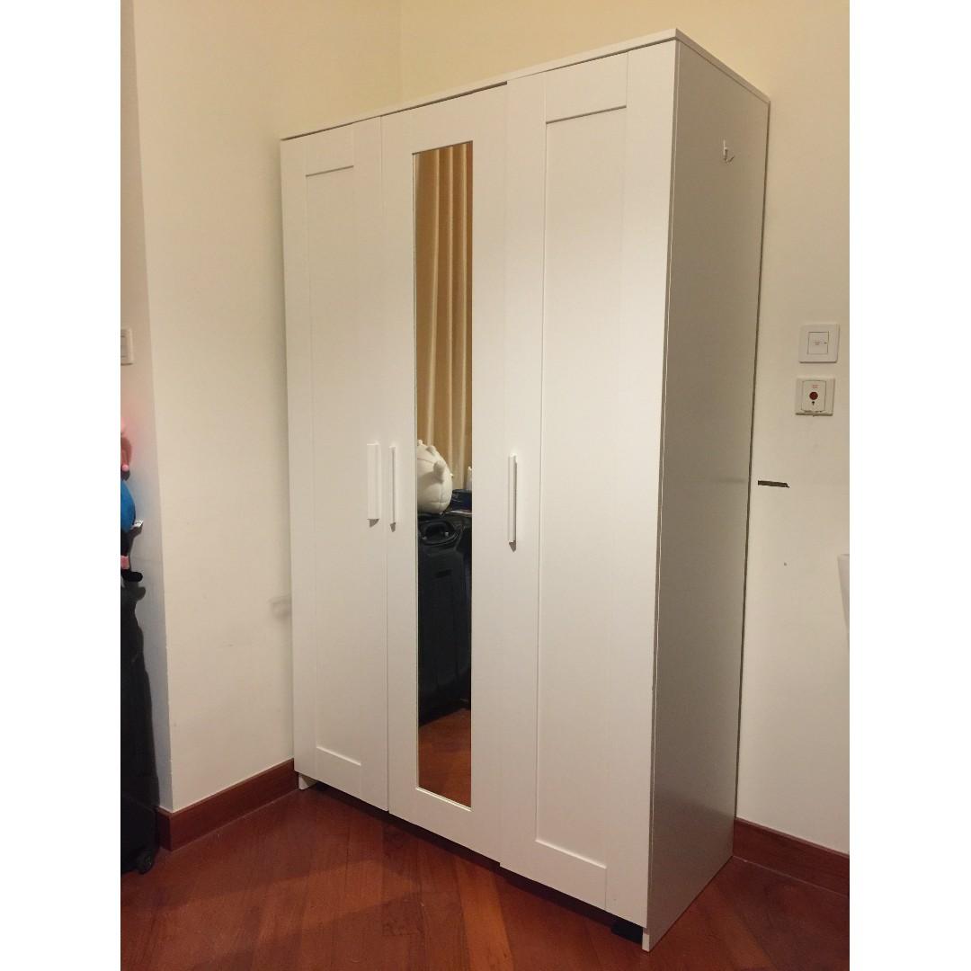 Ikea Brimnes 3 Doors Wardrobe Home Furniture Furniture On