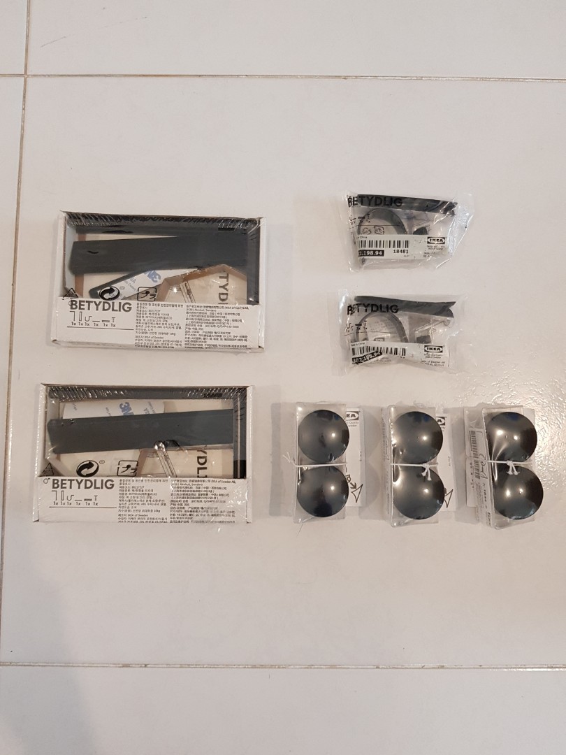 Ikea Curtain Rod Stopper/Brackets, Furniture & Home Living, Bathroom