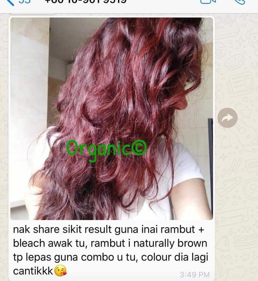 Inai Rambut Organic Halal Hair Dye Halal Hair Colour Beauty Personal Care Hair On Carousell