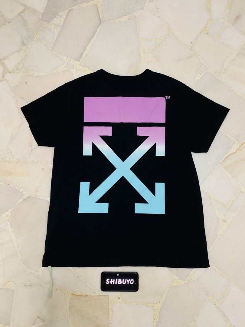 Instock Off White SG Exclusive Rainbow Tee Men s Fashion Tops