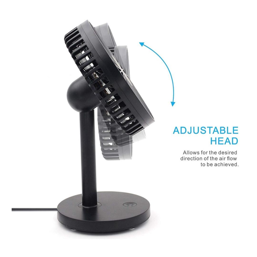 360 Rotation For Home Office Ibohr Usb Desk Fan Small Personal