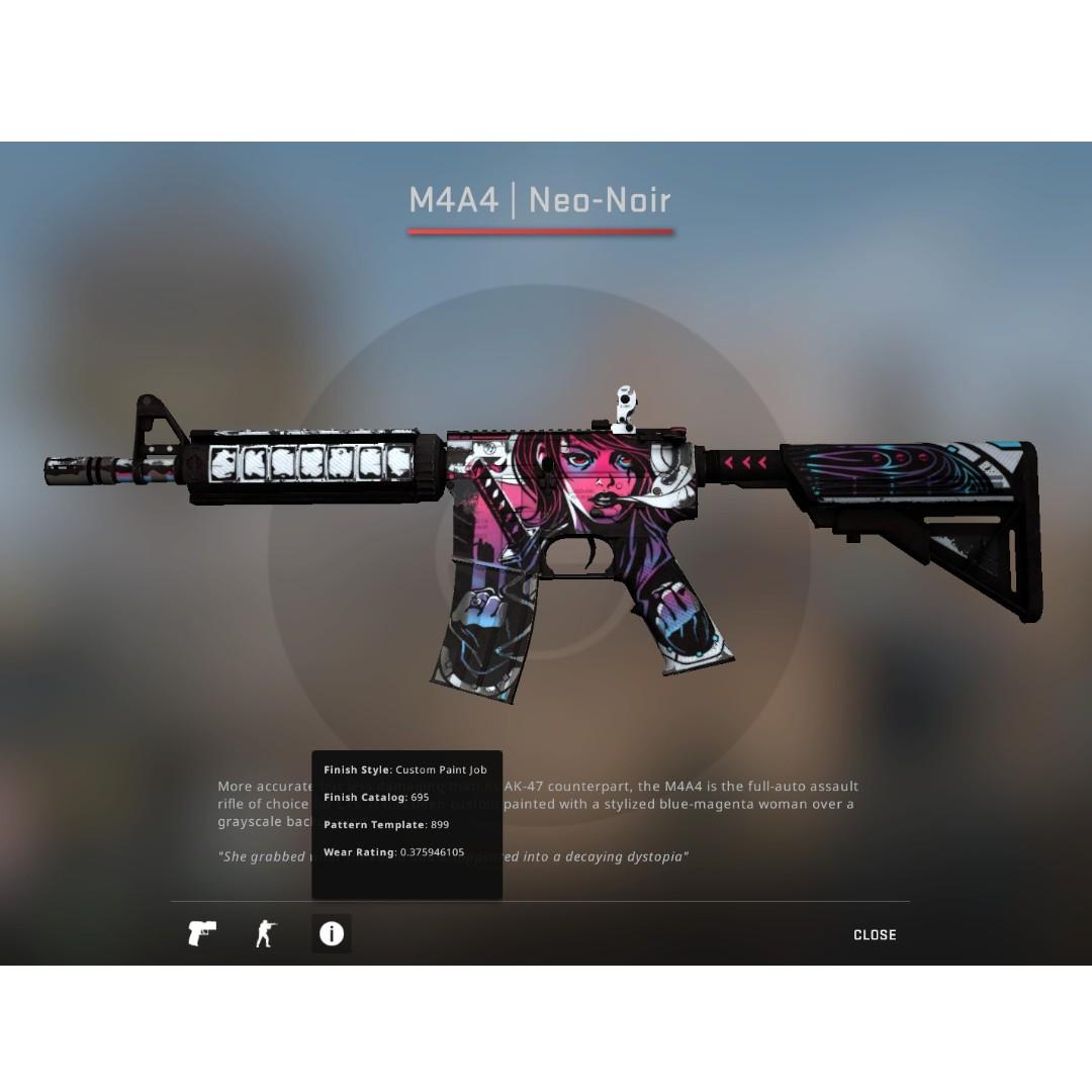 M4A4 | Neo-Noir, Video Gaming, Gaming Accessories, Game Gift Cards & Carousell