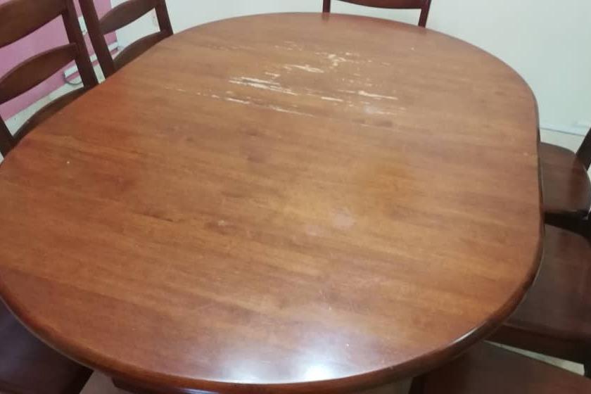 Meja Makan Nyatoh Wood Extendable Dining Table Set 1 + 8 , Furniture