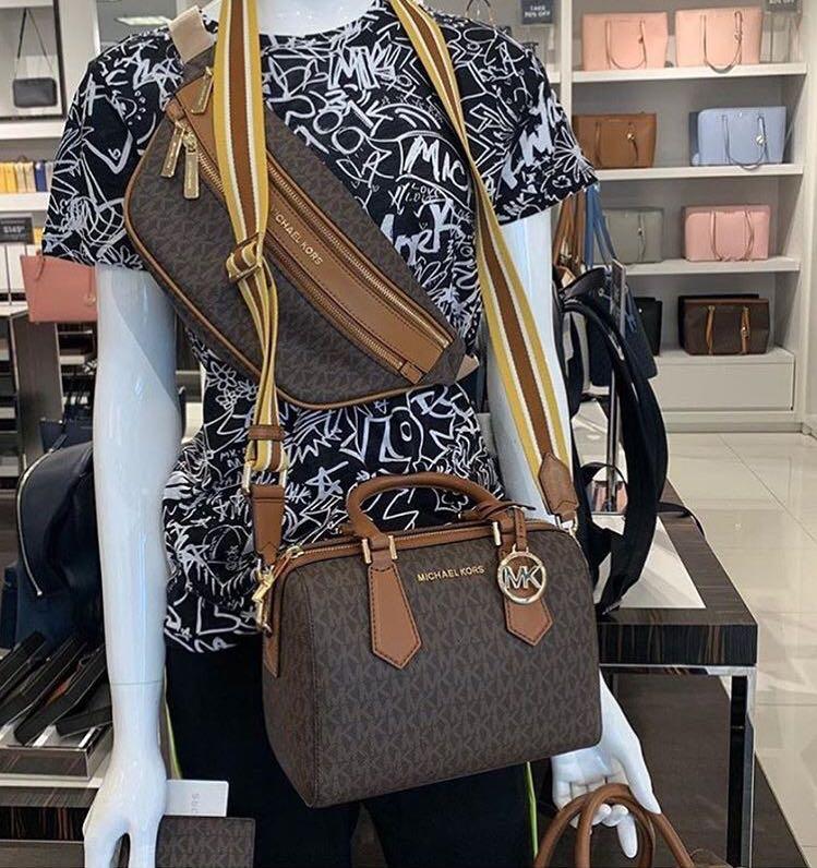 Michael Kors Hamilton Tote Bag Luggage Leather, Luxury, Bags & Wallets on  Carousell