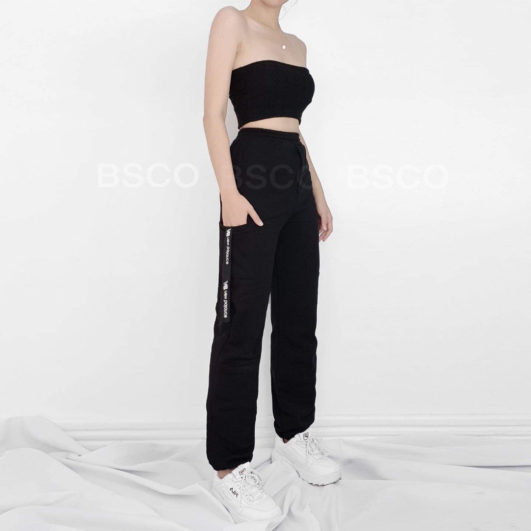 high waisted jogger dress pants