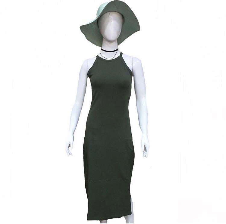 Old Navy Green Highneck Halter Side 