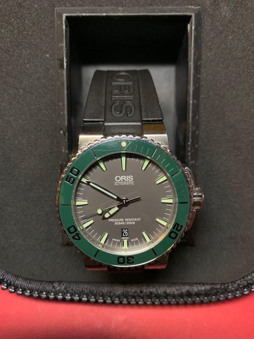 oris aquis green ceramic