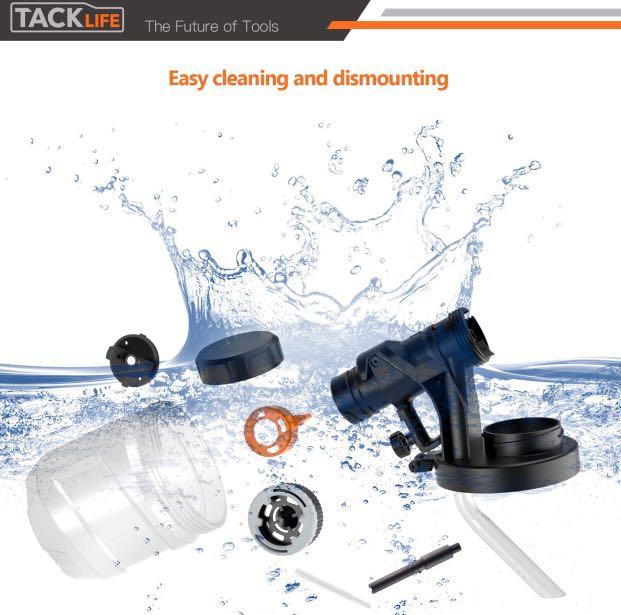 Paint Sprayer, Tacklife SGP15AC 400W Electric Spray Gun with 4 Spray