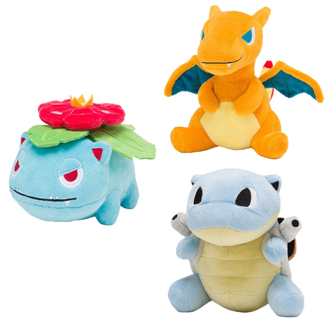 kanto starters plush