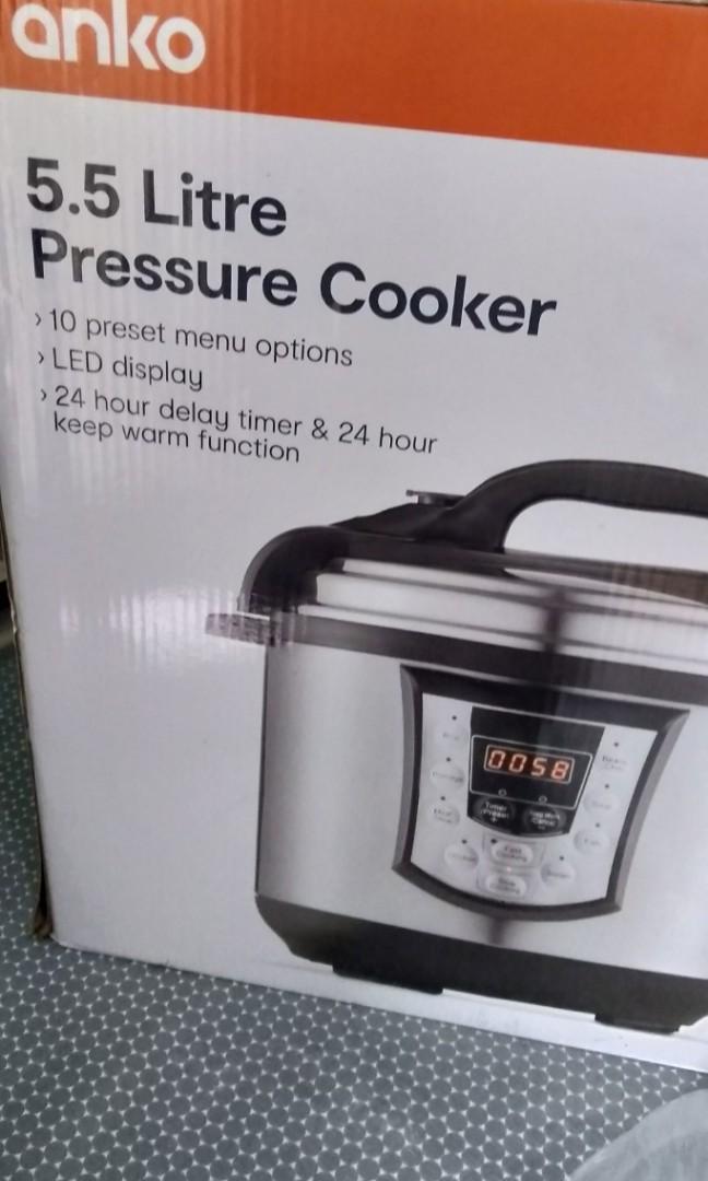 Anko 5.5 litre pressure hot sale cooker