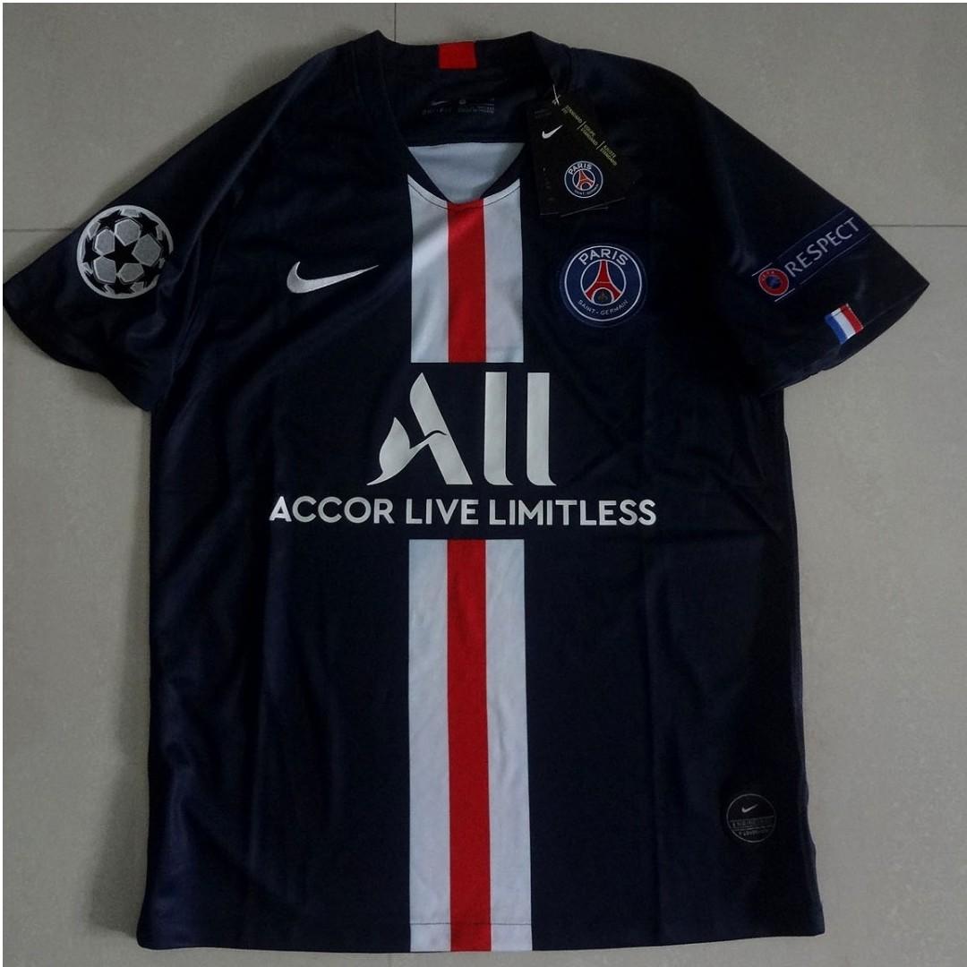 paris saint germain champions league jersey