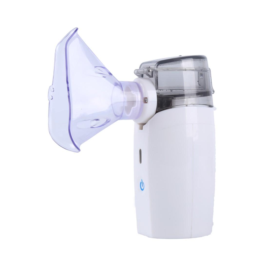 Rechargeable Portable Micro Mesh Nebulizer (Category: Oral Care) located in Quezon City. Submitted by tap84 (Listing ID 242057284, Image 2). Description: Standard capacity cup, the use of Japanese nano-atomized nets, fog small adjustable fog, multi-angle direct spray, atomized liquid almost no residue, atomized particles are very small, it is easier to absorb. Can be used on wired or wireless (2 double AA battery included) mode. Small in size (di