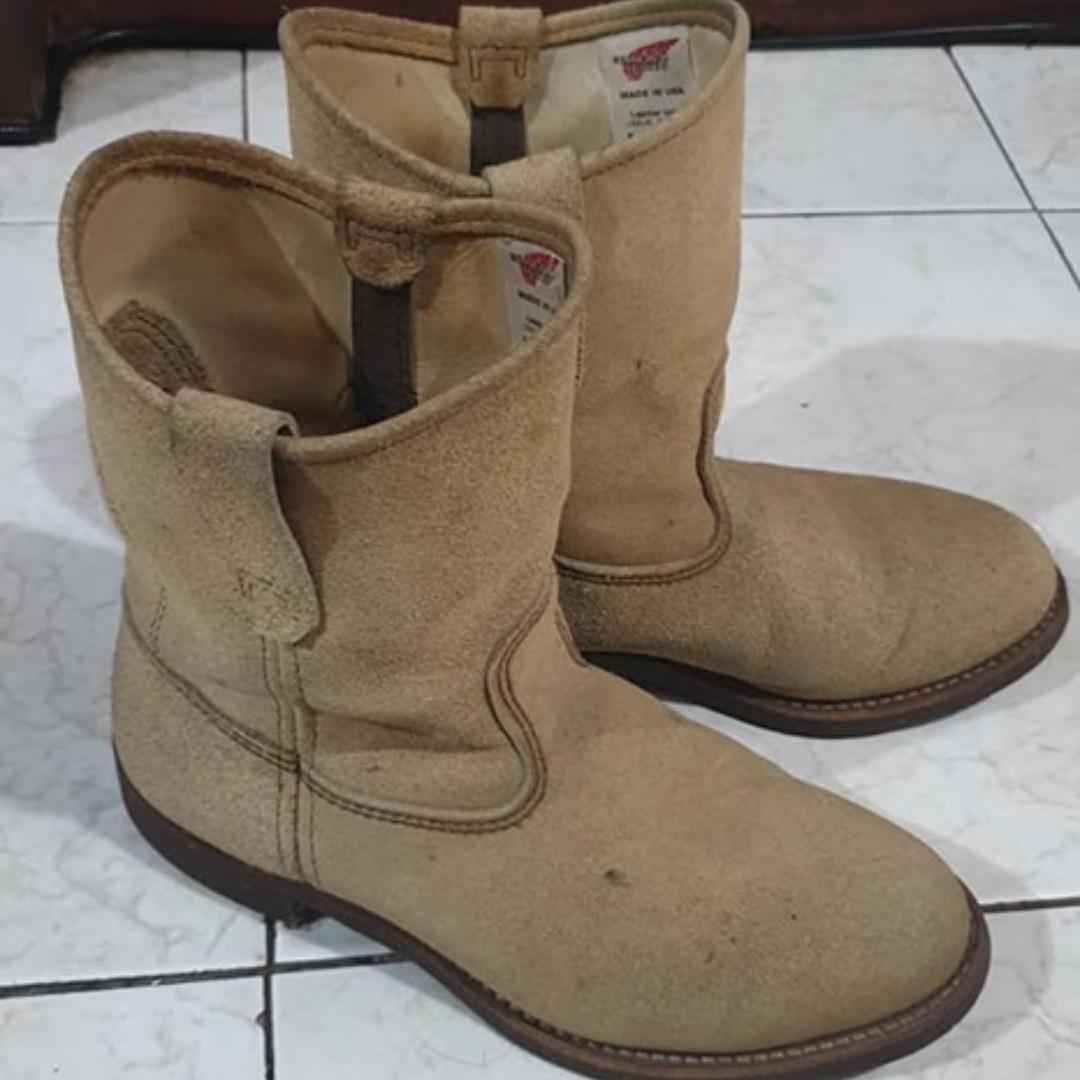 red wing pecos suede
