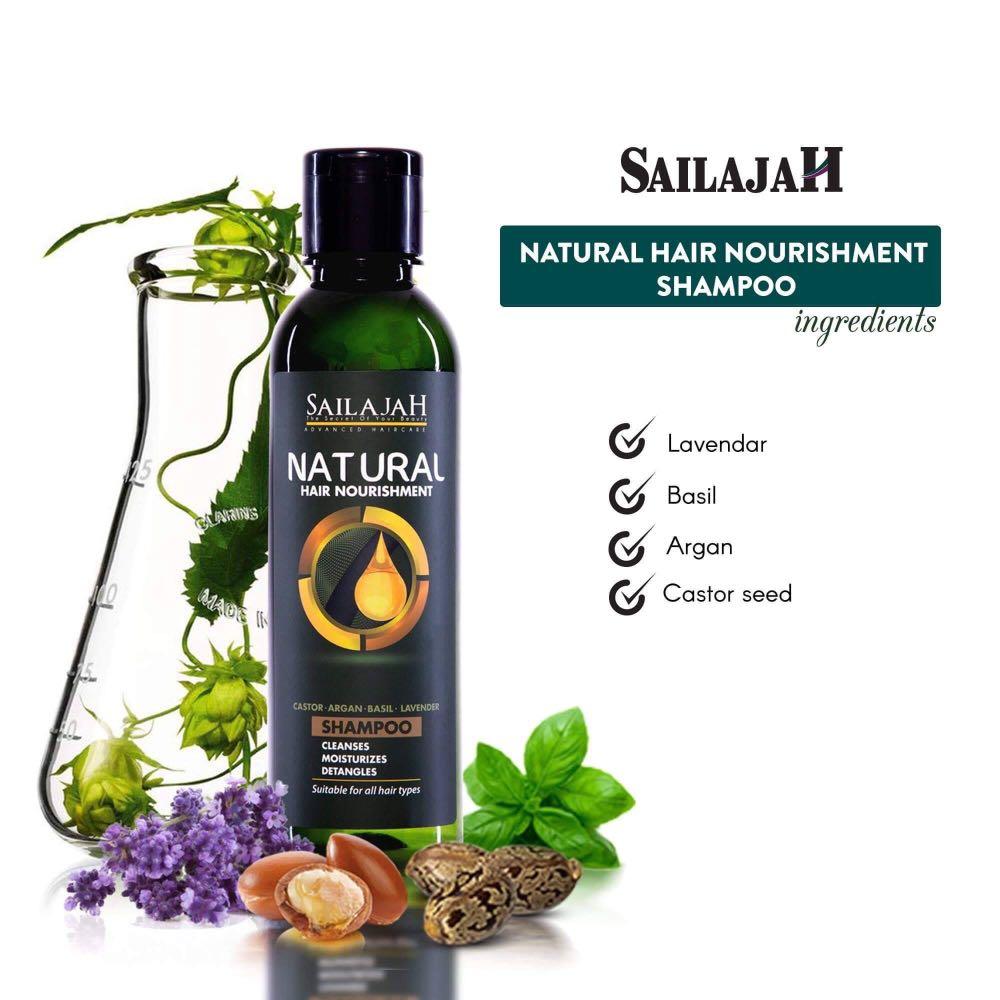 Sailajah Natural Hair Nourishment Shampoo Health Beauty Hair