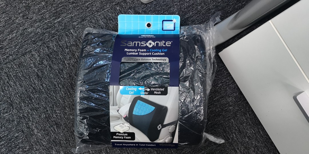 Samsonite lumbar support with cooling gel online