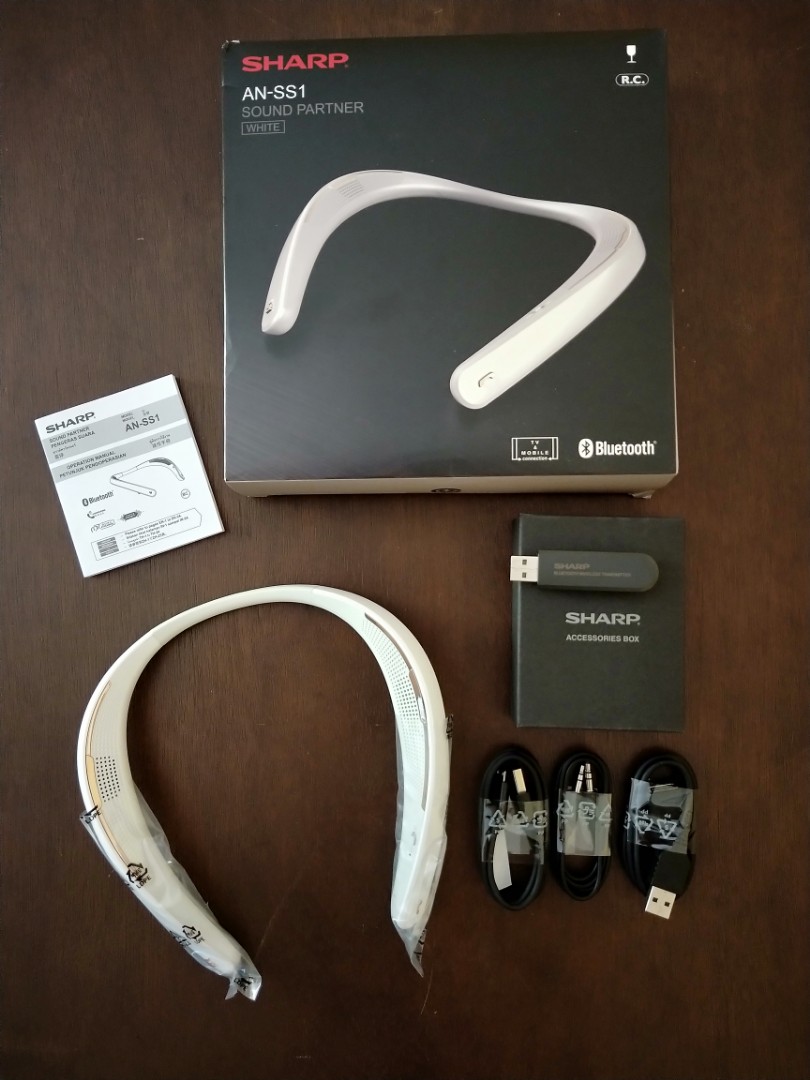 SHARP Sound Partner AN-SS1 Bluetooth Speaker (WHITE), Audio 