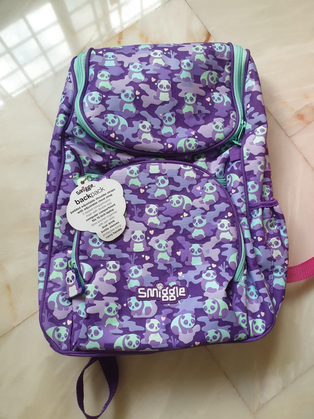 Panda backpack on sale smiggle